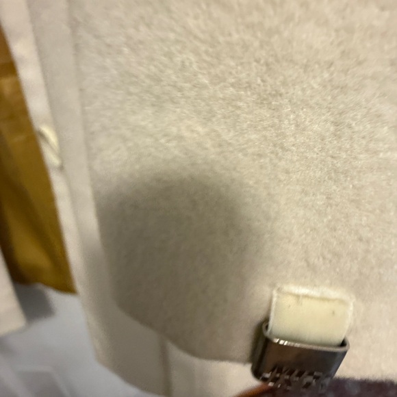 Miss Sixty Cream Wool Coat with Gold Lining, size S - Picture 4 of 5